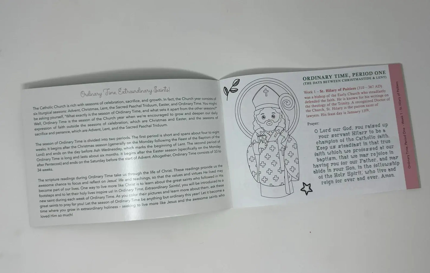 Ordinary Time Reflection & Coloring Book – Perfect for Church and Travel!