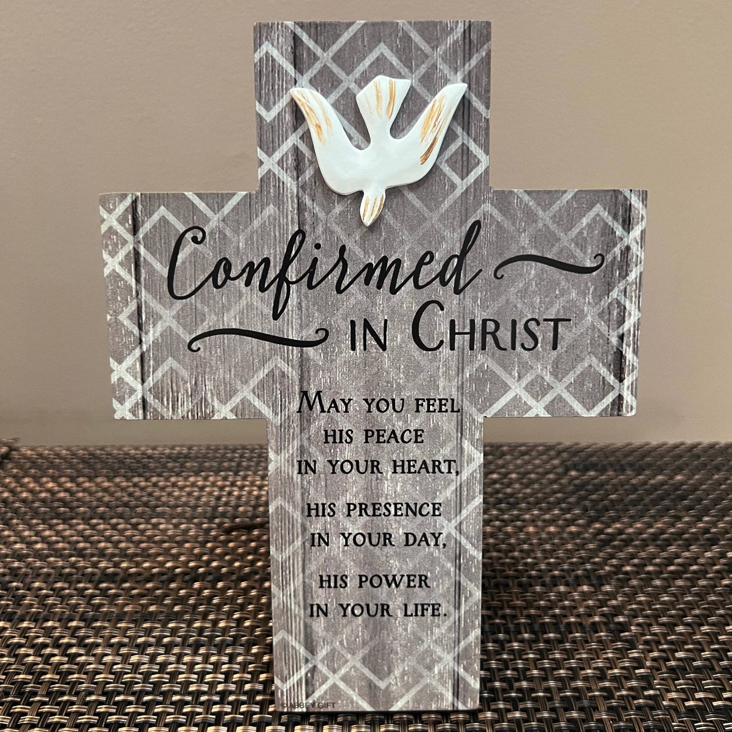 Catholic Confirmation Cross – Religious Keepsake Gift with Dove