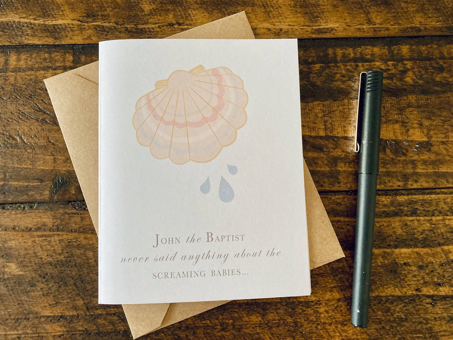 Baby Baptism Card | Christian Infant Baptism Card