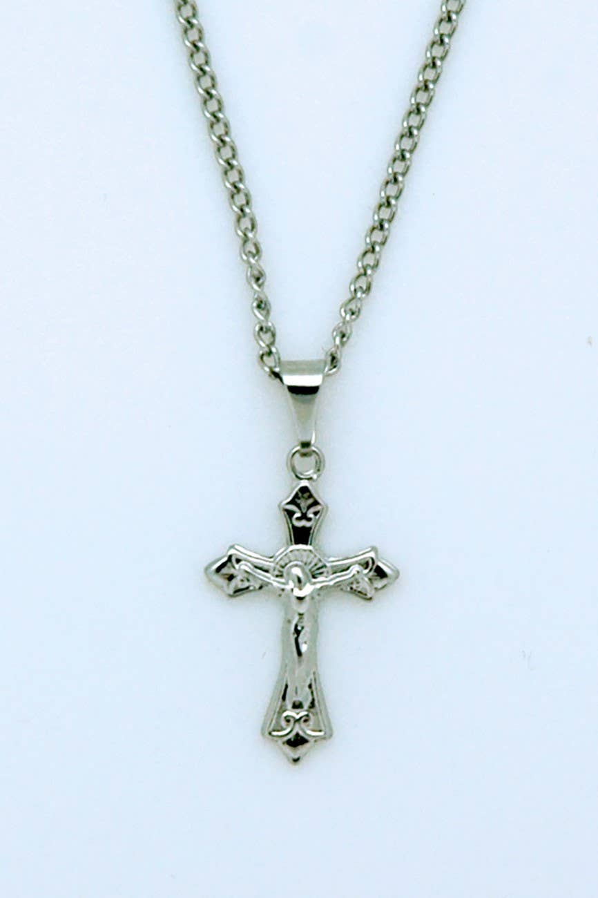 Stainless Steel Crucifix Necklace