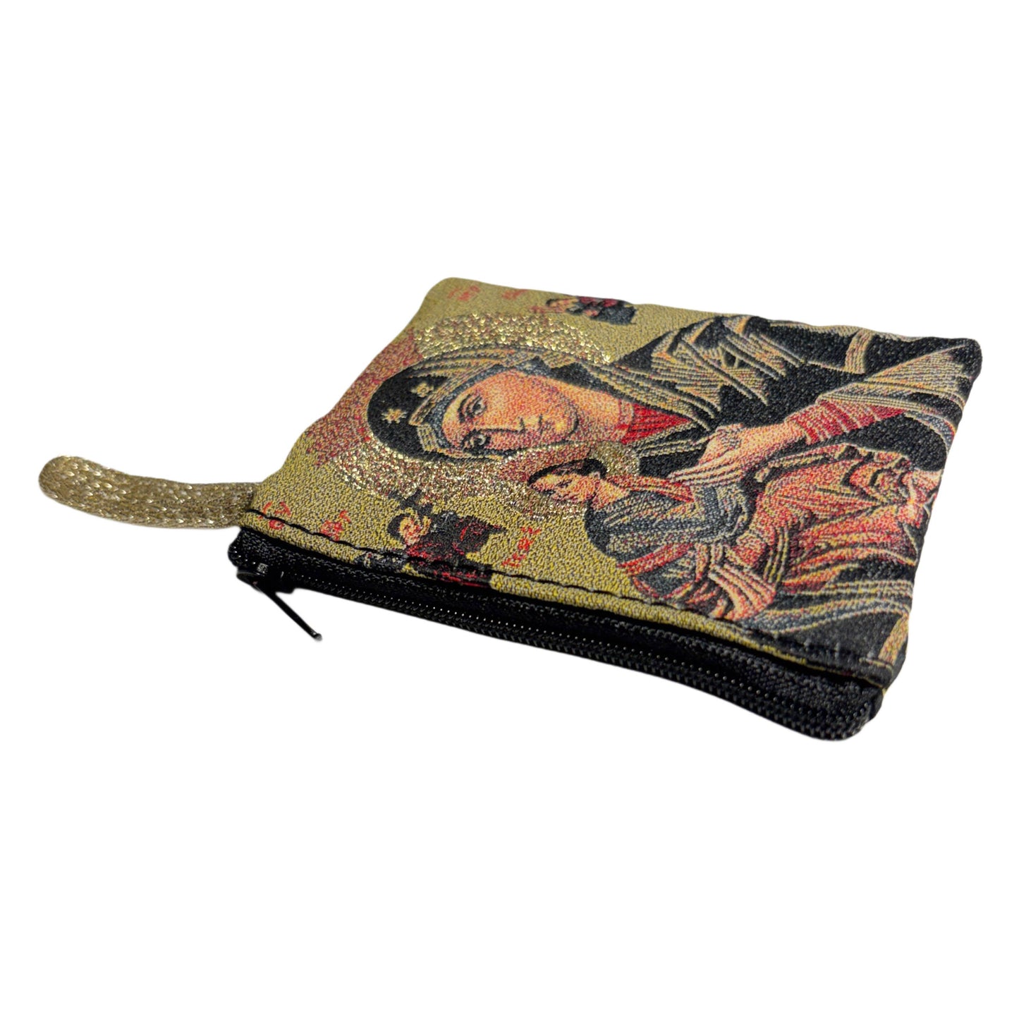 Our Lady of Perpetual Help Tapestry Rosary Pouch