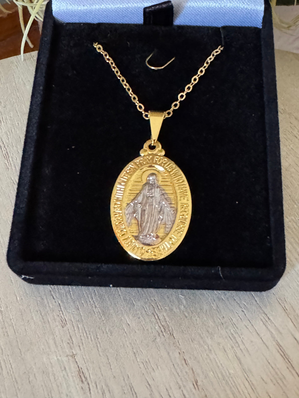 Gold-Plated Miraculous Medal Necklace