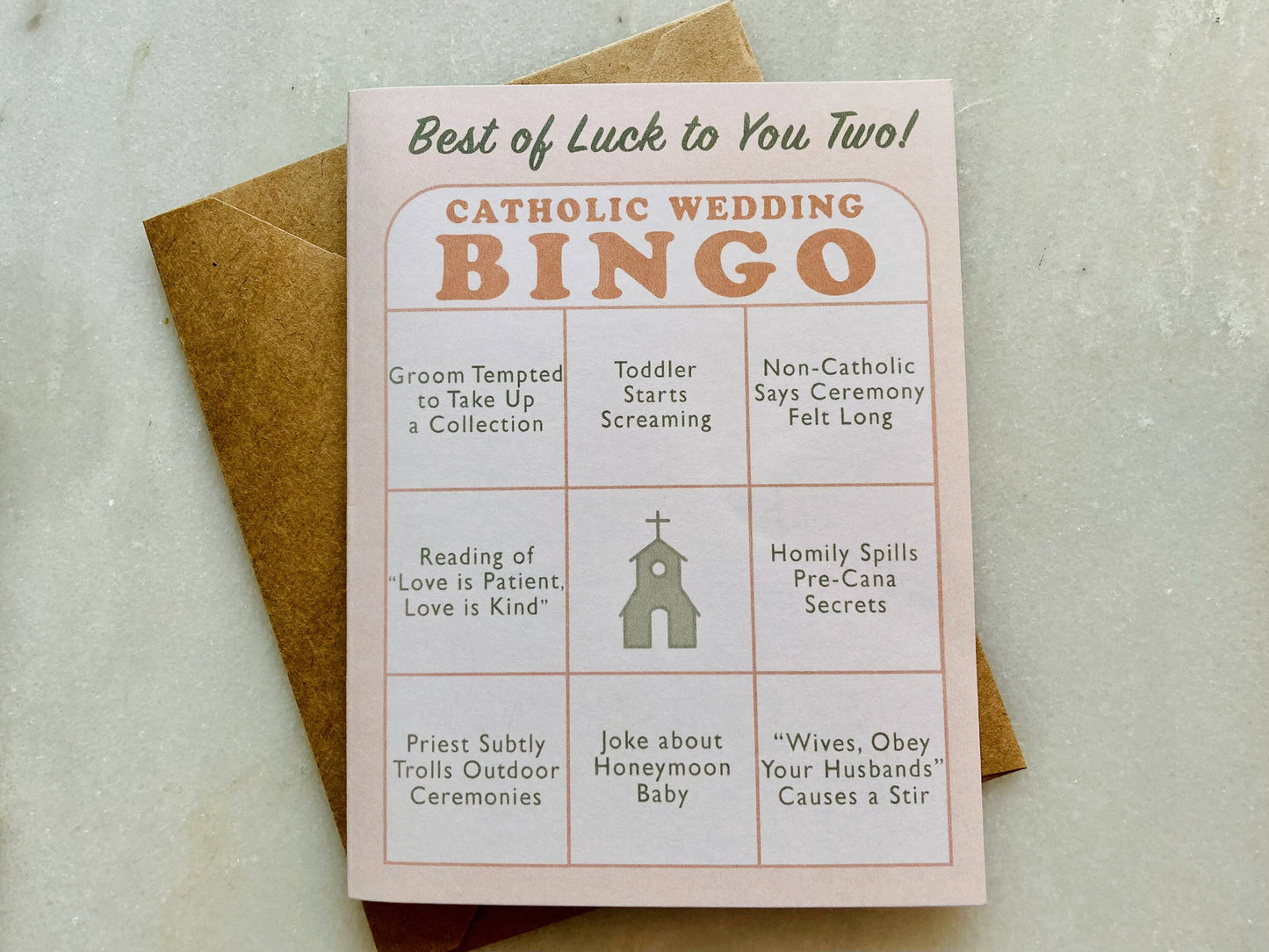 Catholic Wedding Card | Newlywed Card | Engagement Card