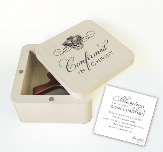 Catholic Confirmation Keepsake Box – Confirmed in Christ Gift