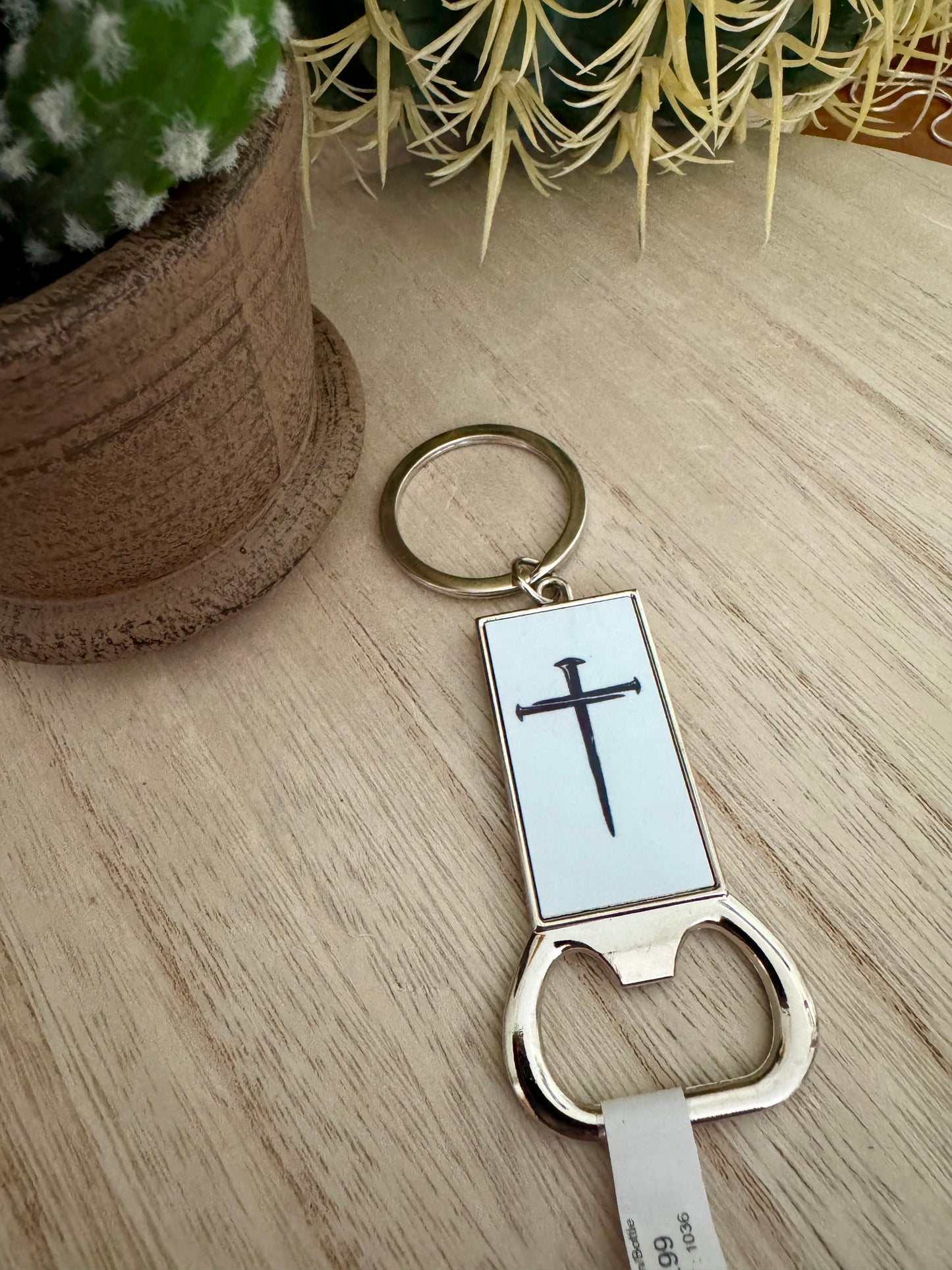 Metal Bottle Opener with Key Ring