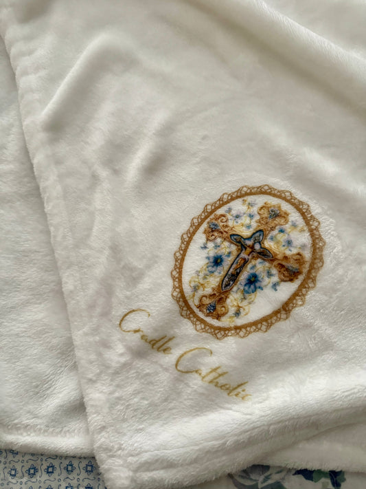 Cradle Catholic Blanket – Super Soft and Perfect for Baptism