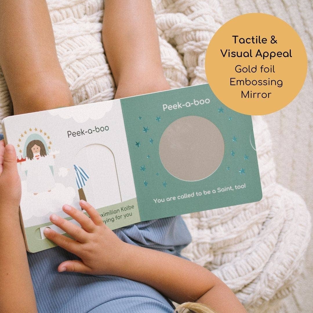Peek-a-Boo Saints 2 – Interactive Catholic Board Book for Kids