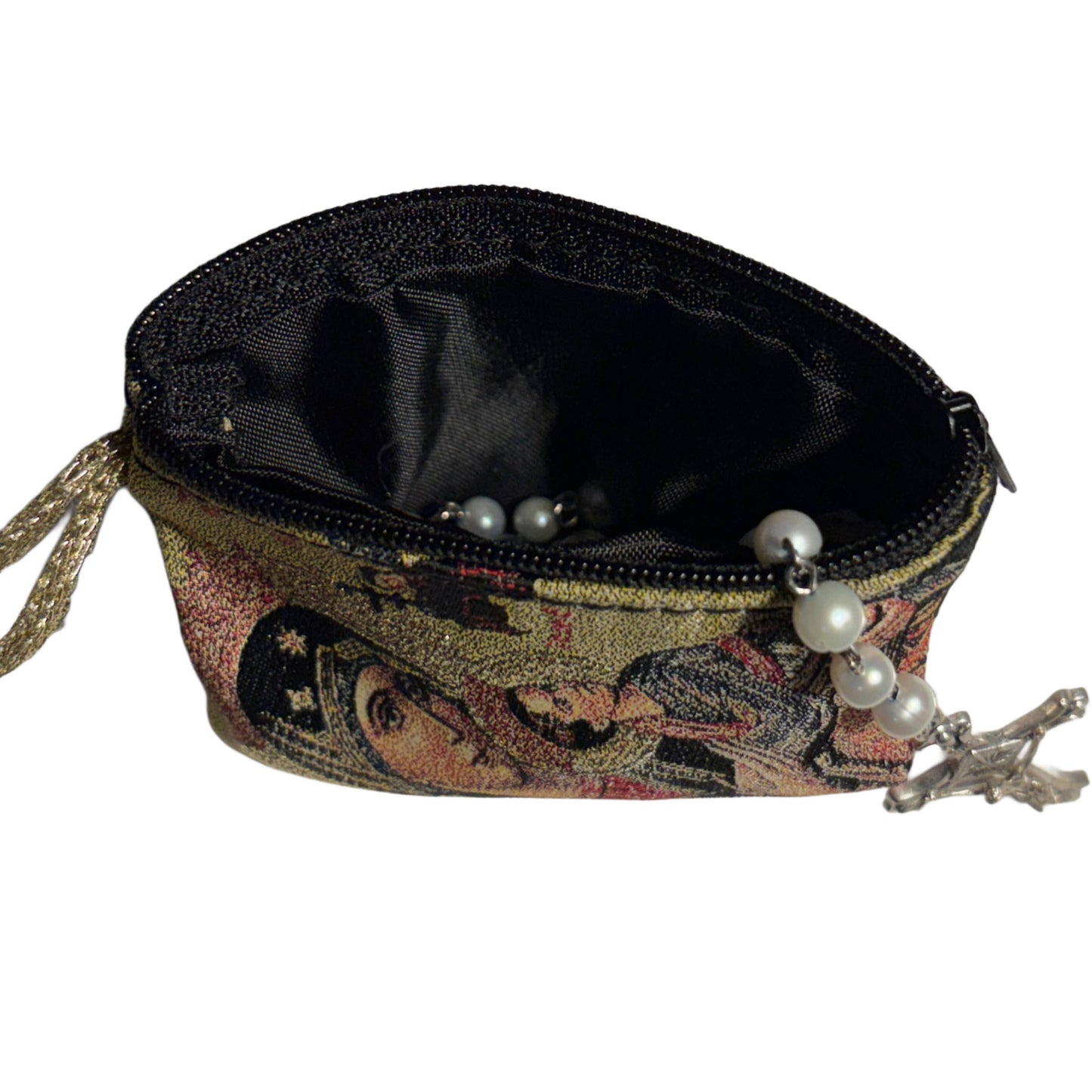 Our Lady of Perpetual Help Tapestry Rosary Pouch