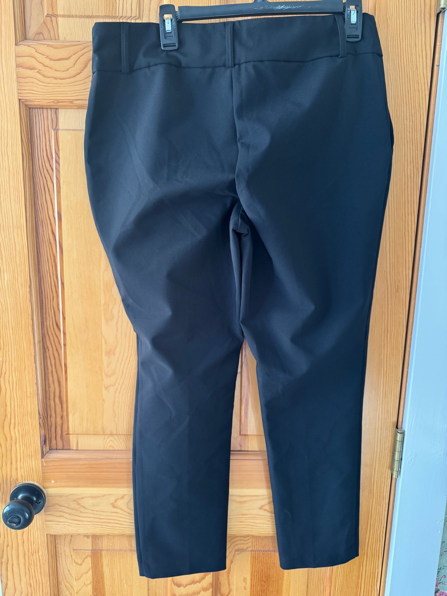 Lot of 2 Women’s Black Dress Pants Work Office Nicole Miller Zac & Rachel Preowned