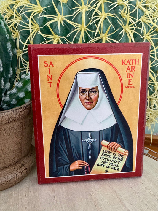Saint Katharine Drexel Icon – “Ours is the spirit of the Eucharist: the total gift of self”