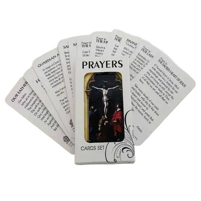Catholic Children's Rosary & Prayer Card Set – Pink Saints Rosary Gift