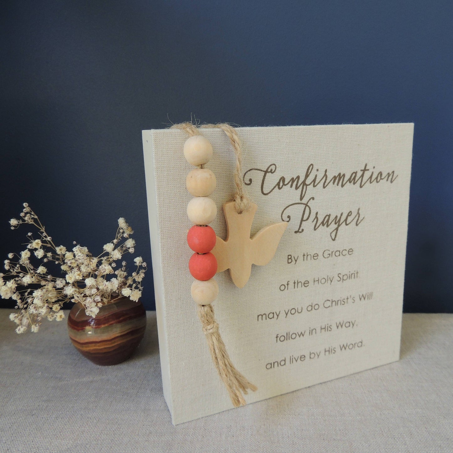 Catholic Confirmation Prayer Plaque – Faith Keepsake Gift