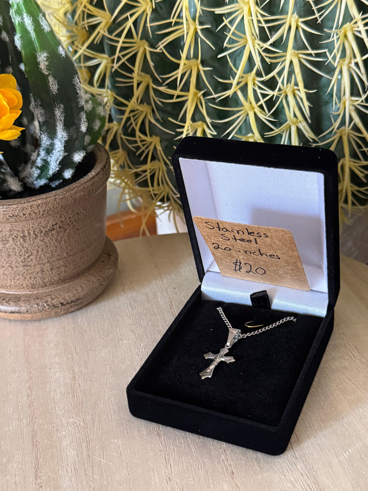 Stainless Steel Crucifix Necklace