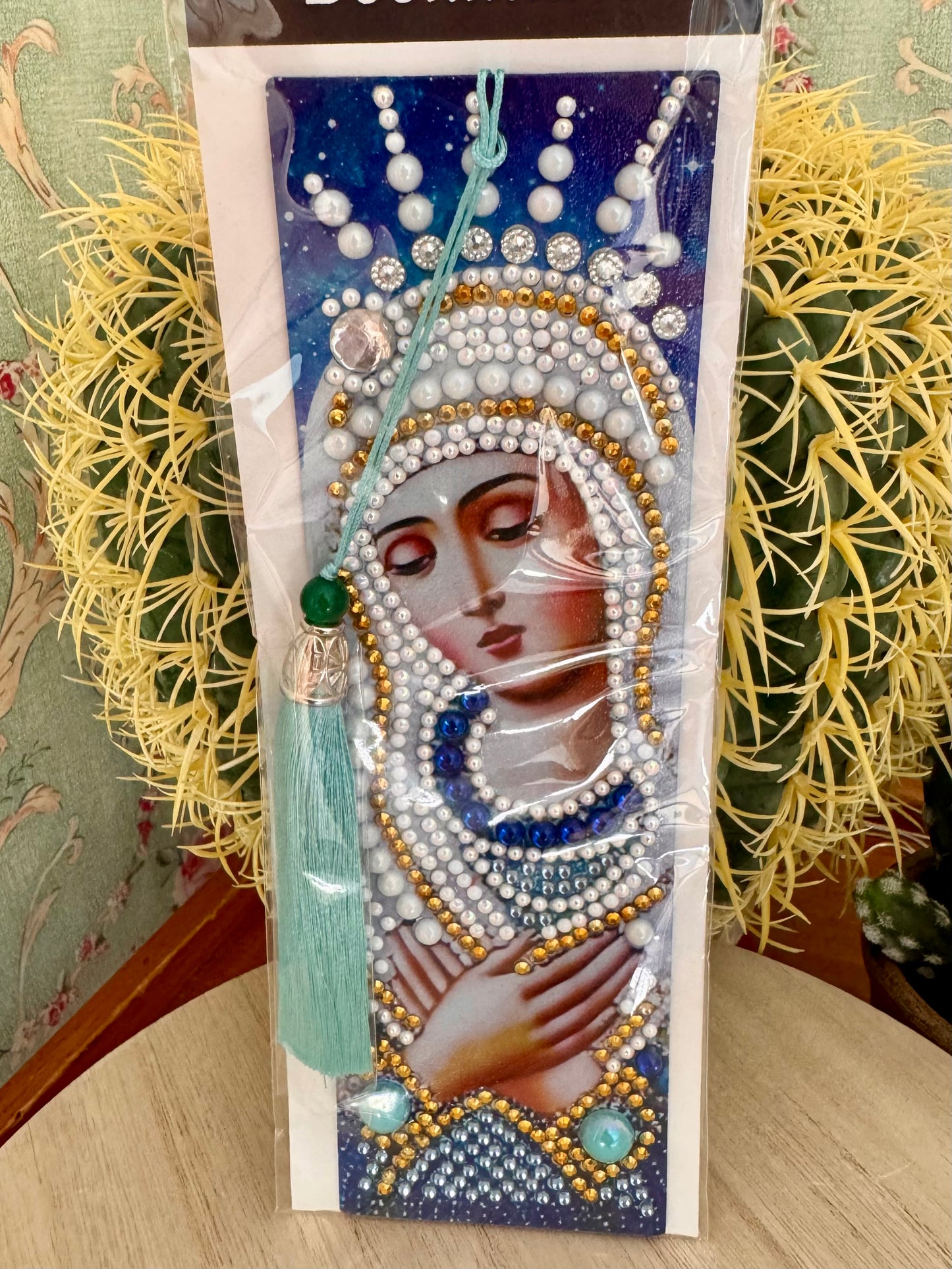 Virgin Mary Leather Bookmark – Handmade by Nonna’s Novelties