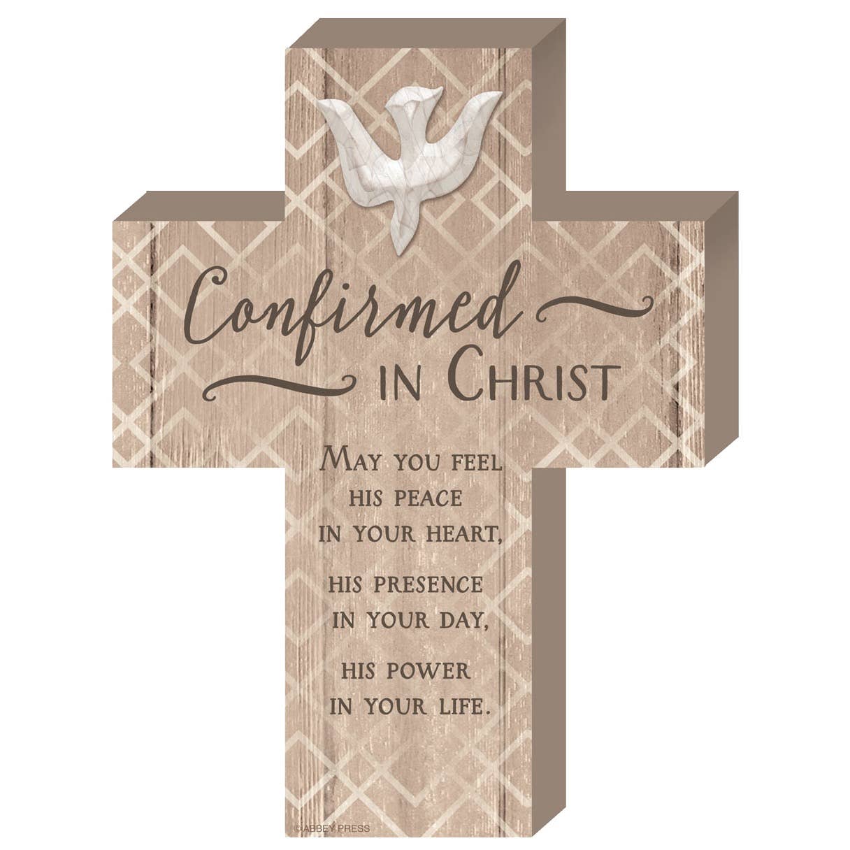 Catholic Confirmation Cross – Religious Keepsake Gift with Dove
