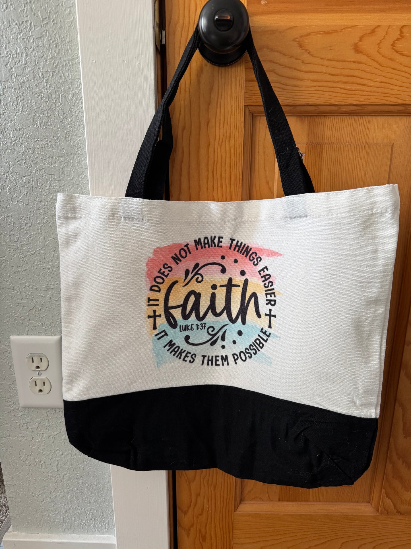 Faith-Inspired Canvas Tote Bag