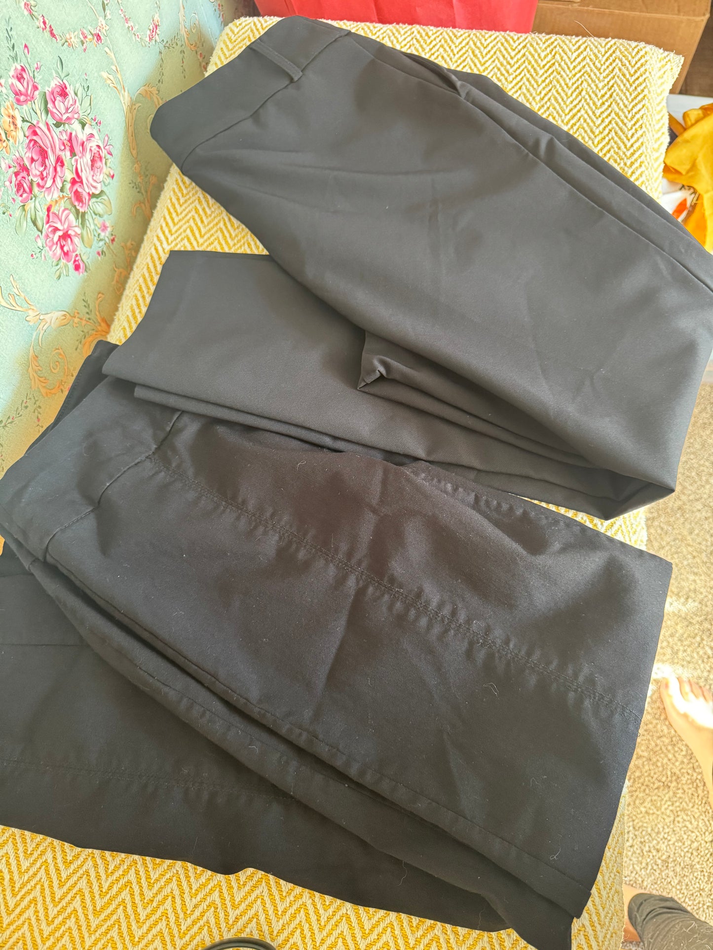 Lot of 2 Women’s Black Dress Pants Work Office Nicole Miller Zac & Rachel Preowned