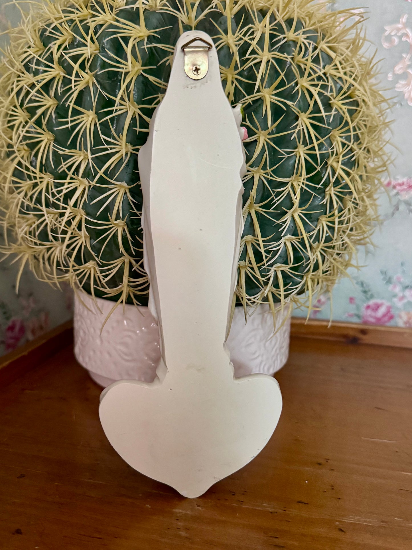 Vintage Mother Mary Holy Water Font