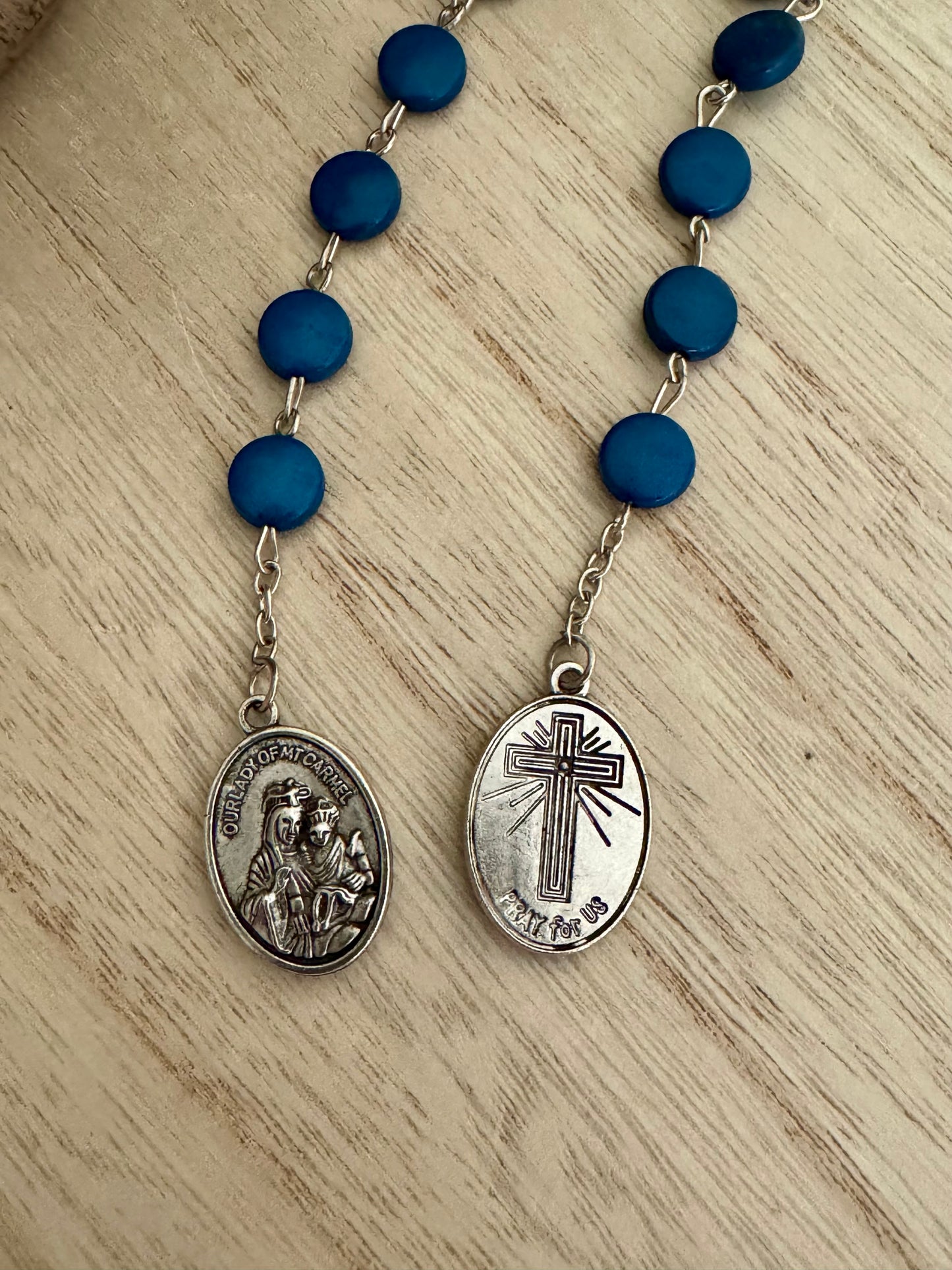Blue Bead Padre Pio Novena Chaplet