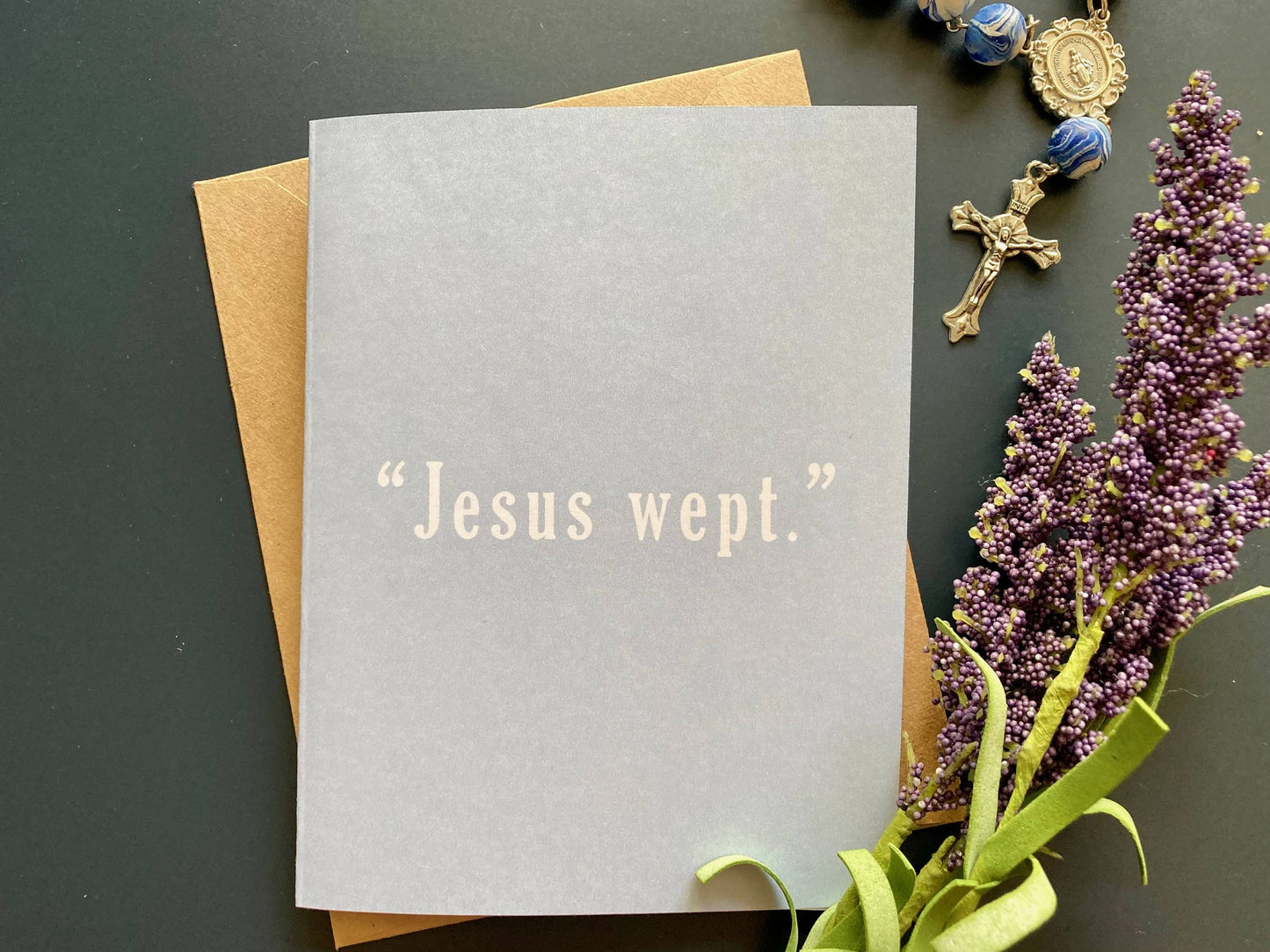 Death of Lazarus | Catholic Grief Card | Sympathy Card