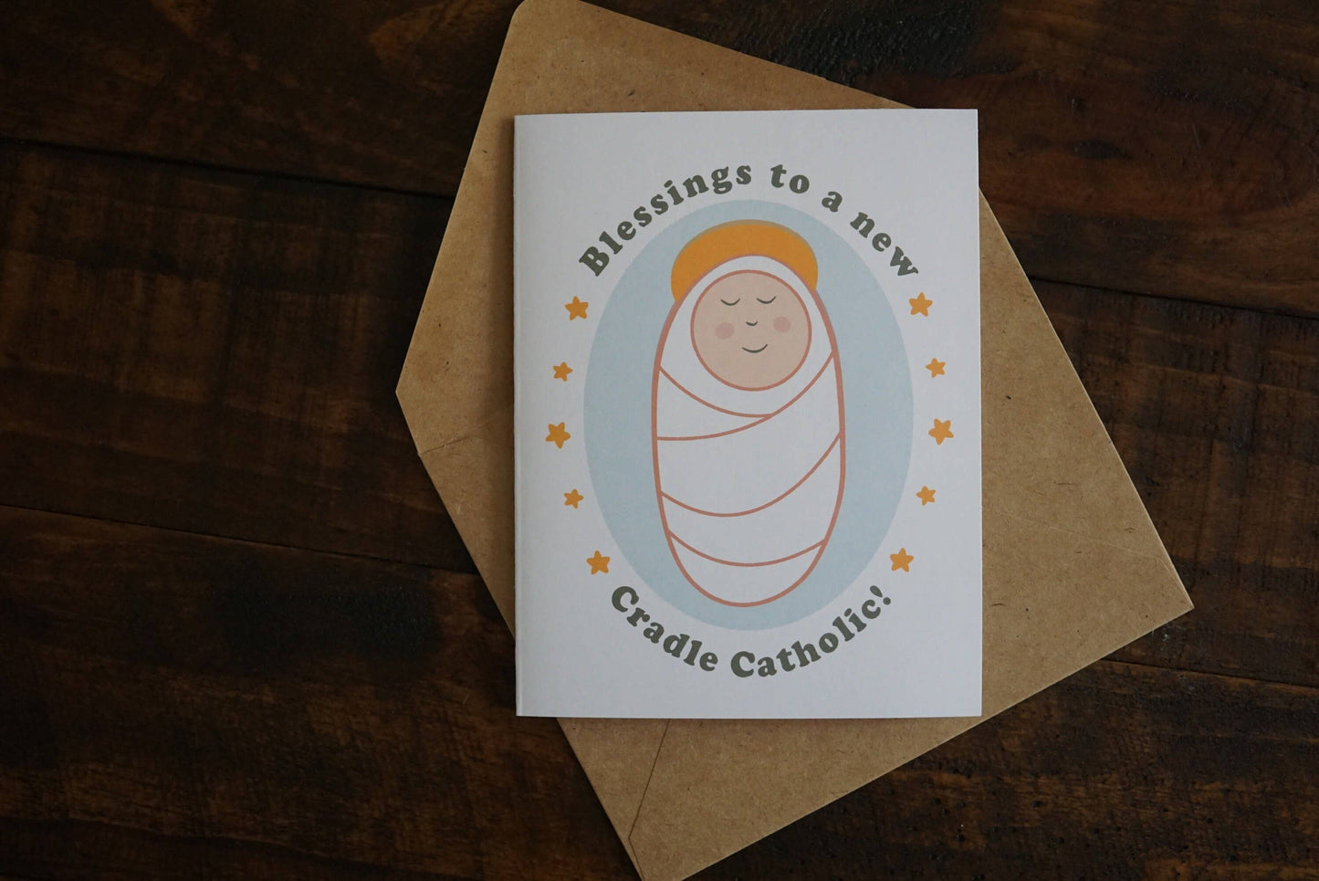 Cradle Catholic | Catholic New Baby Card