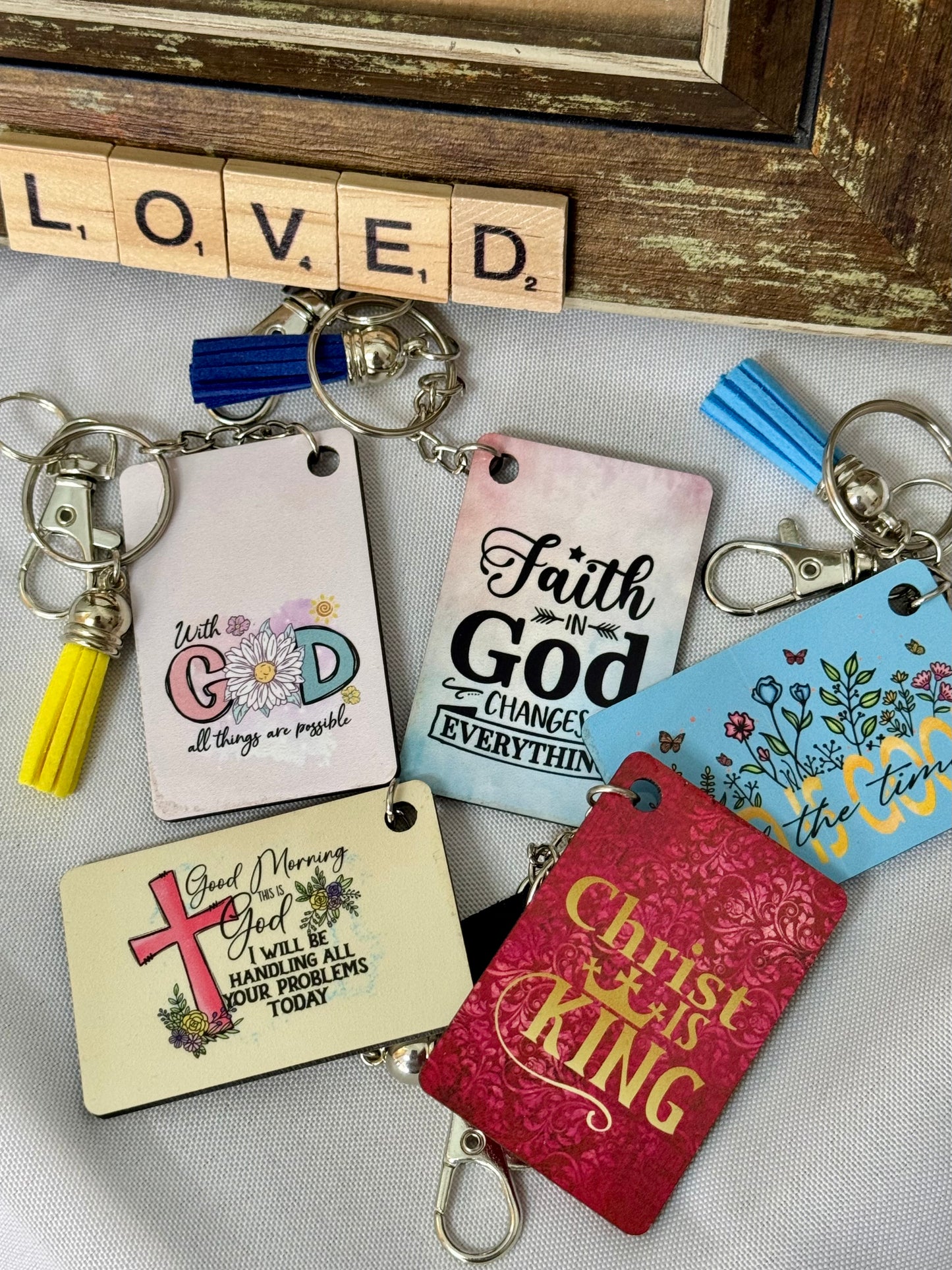 Handmade Religious Keychains – A Meaningful Gift of Faith * Various Styles*