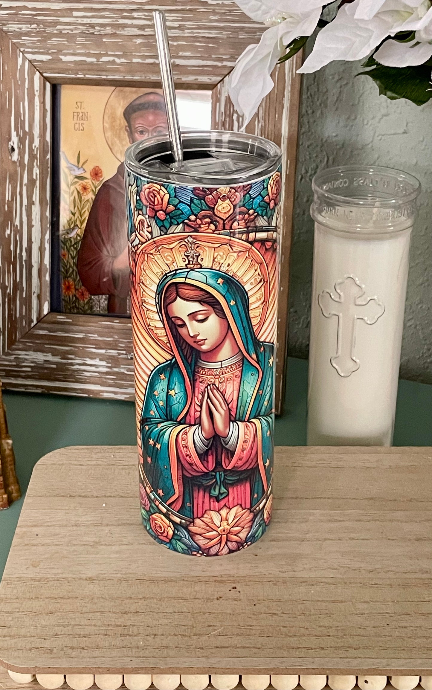 Our Lady of Guadalupe 20oz Stainless Steel Tumbler