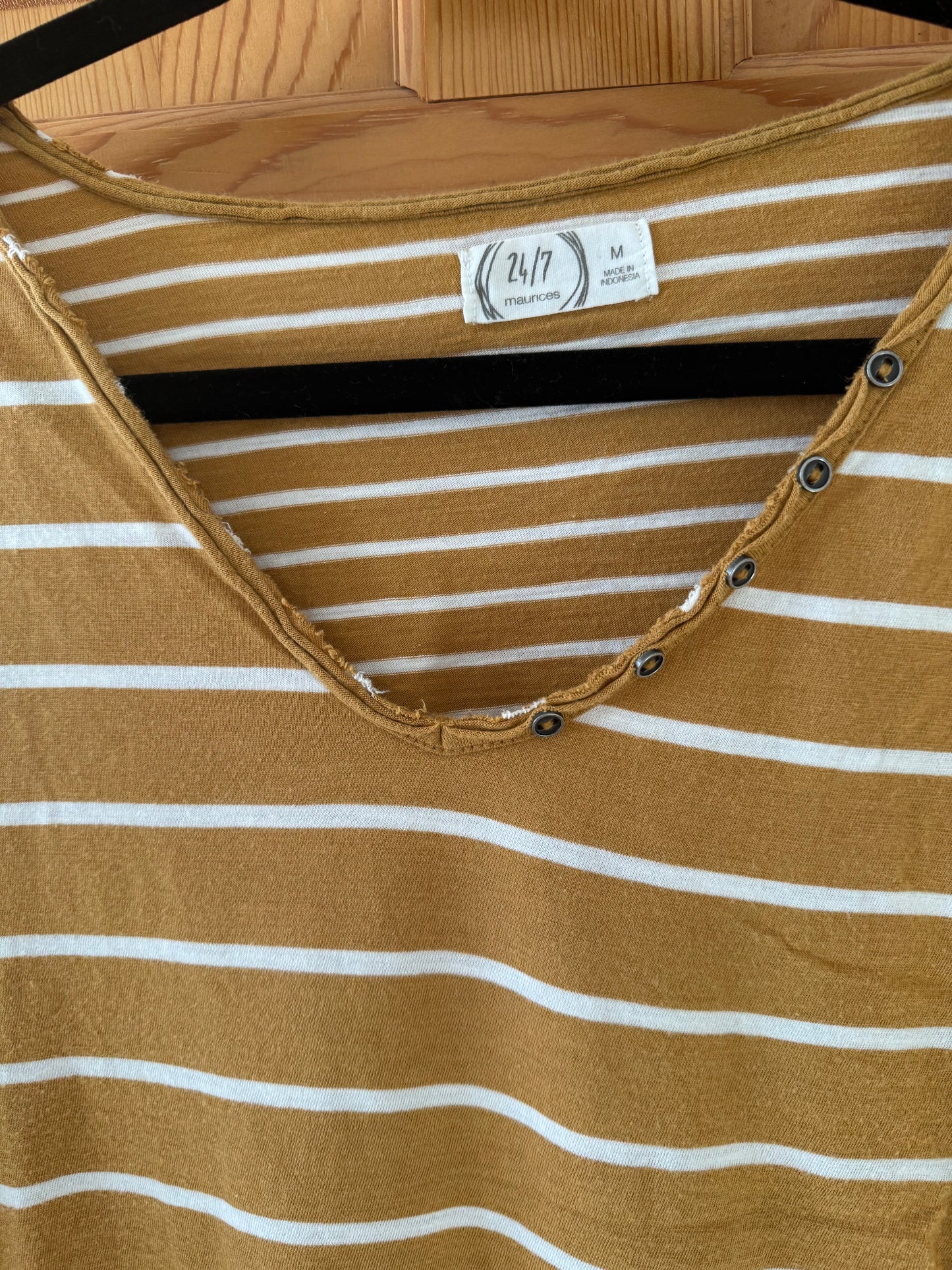 Lot of 3 Women’s Tops M L 7th Ray Maurices Time & Tru Long Sleeve Preowned