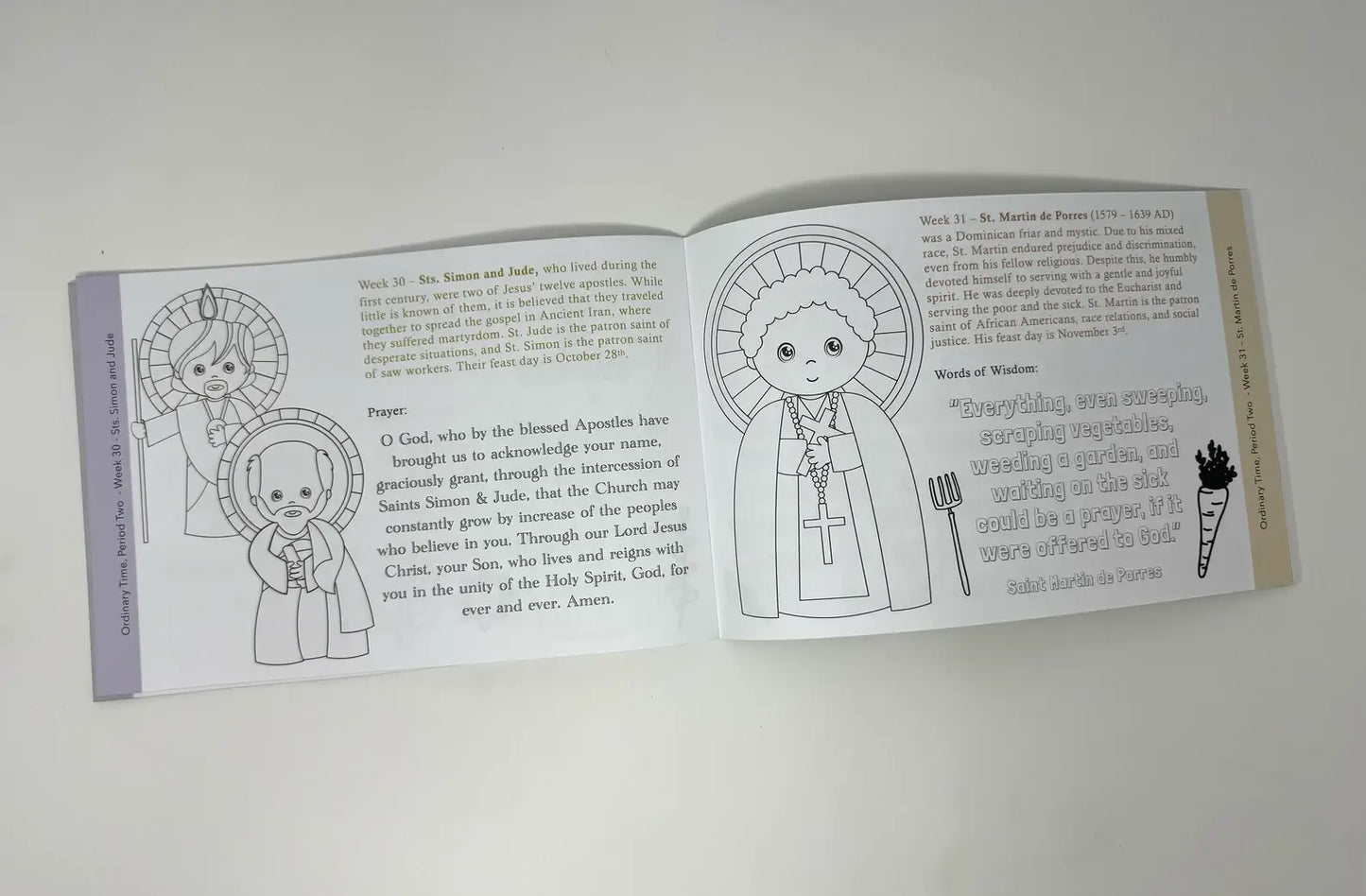 Ordinary Time Reflection & Coloring Book – Perfect for Church and Travel!