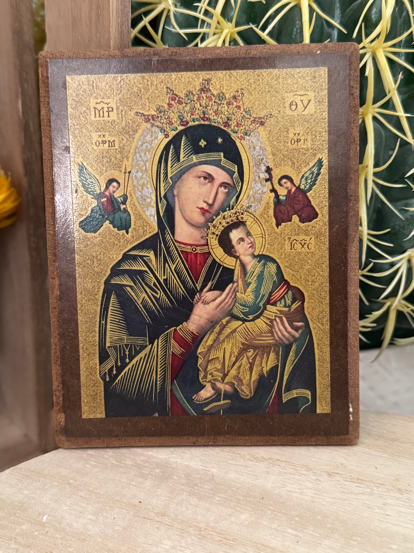 Mother of Perpetual Help Icon – Vintage Piece by Fathers of Our Lady of Mercy