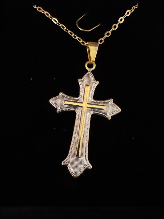Gold-Plated Cross Necklace