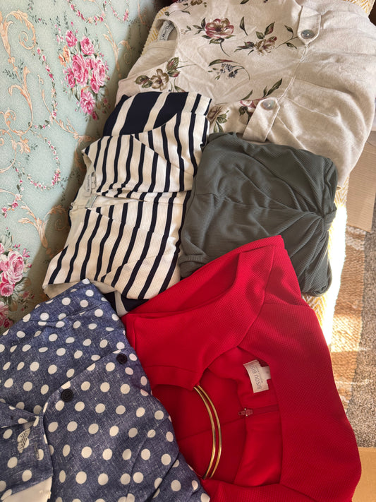 Lot of 5 Women’s Dresses Vintage Modern Mixed Sizes Bisou Bisou Liz Claiborne Preowned