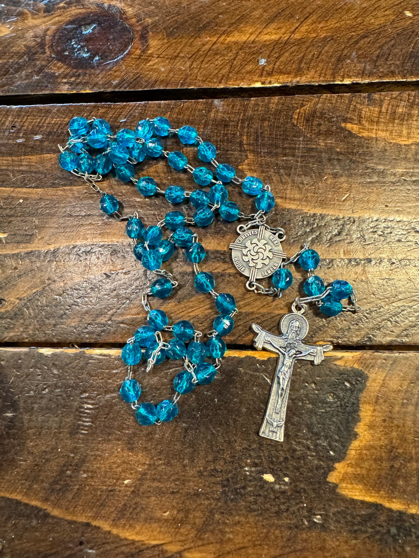 Bright Blue Rosary