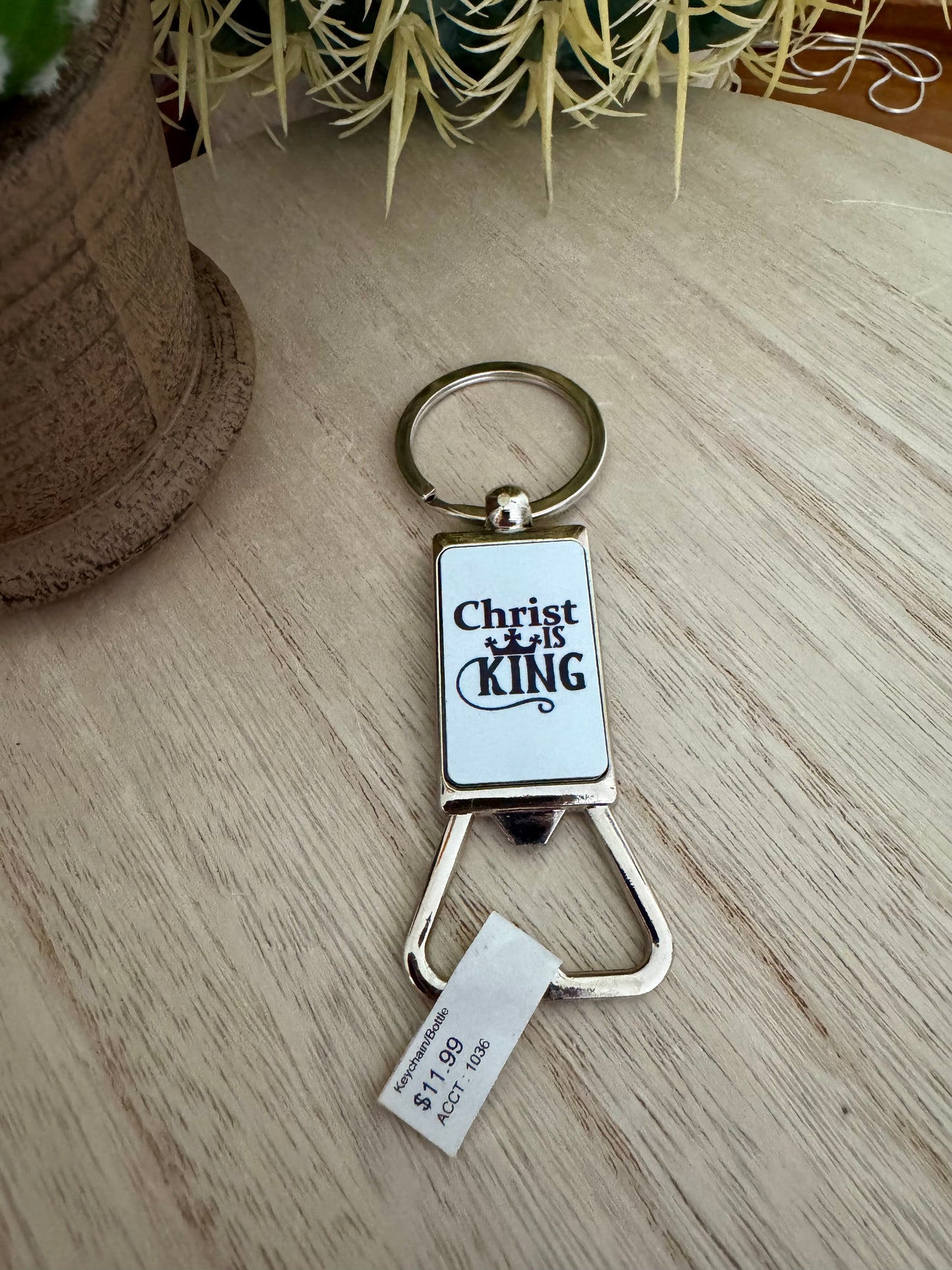 Metal Bottle Opener with Key Ring