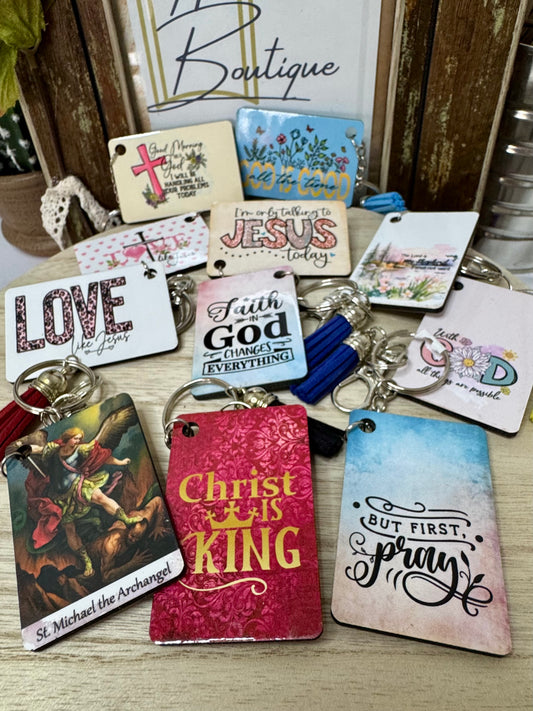 Handmade Religious Keychains – A Meaningful Gift of Faith * Various Styles*