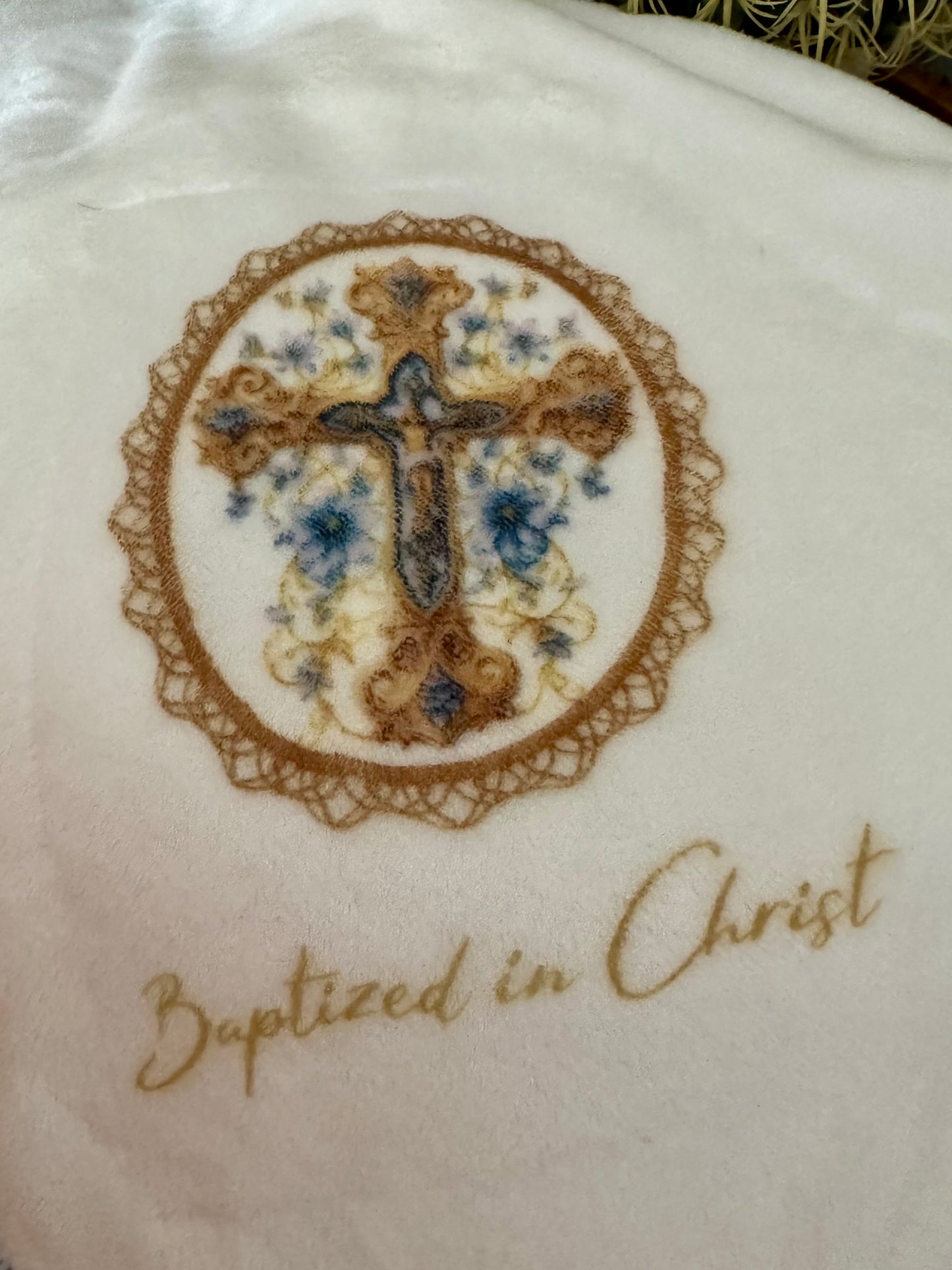 Baptized in Christ– Super Soft and Perfect for Baptism