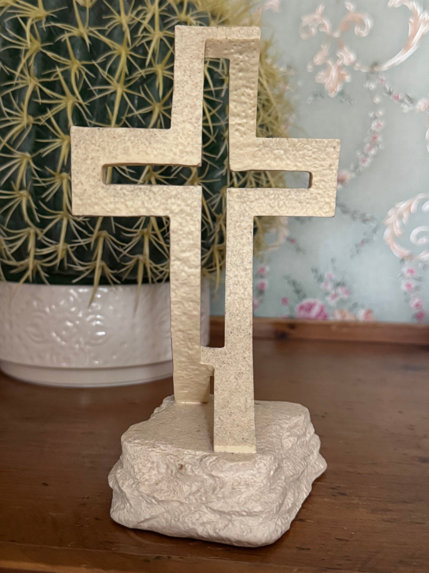 Faith Stones Cross Fish Statue – Matthew 4:19