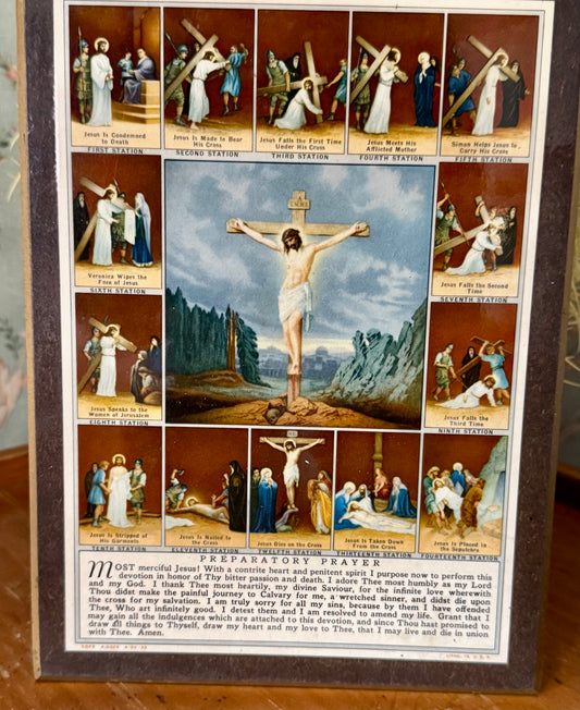 Vintage Preparatory Prayer Room Wall Décor – Stations of the Cross