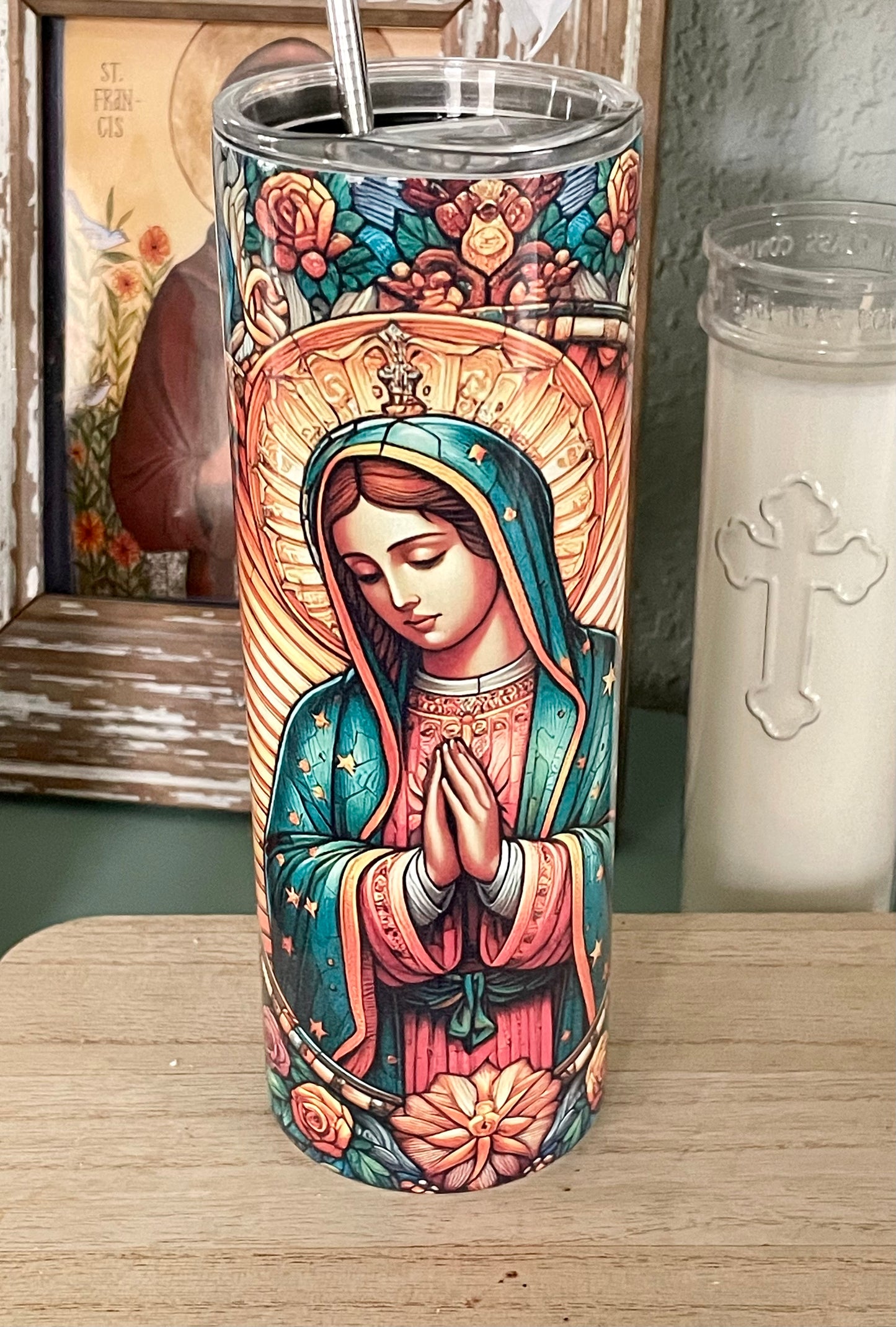 Our Lady of Guadalupe 20oz Stainless Steel Tumbler