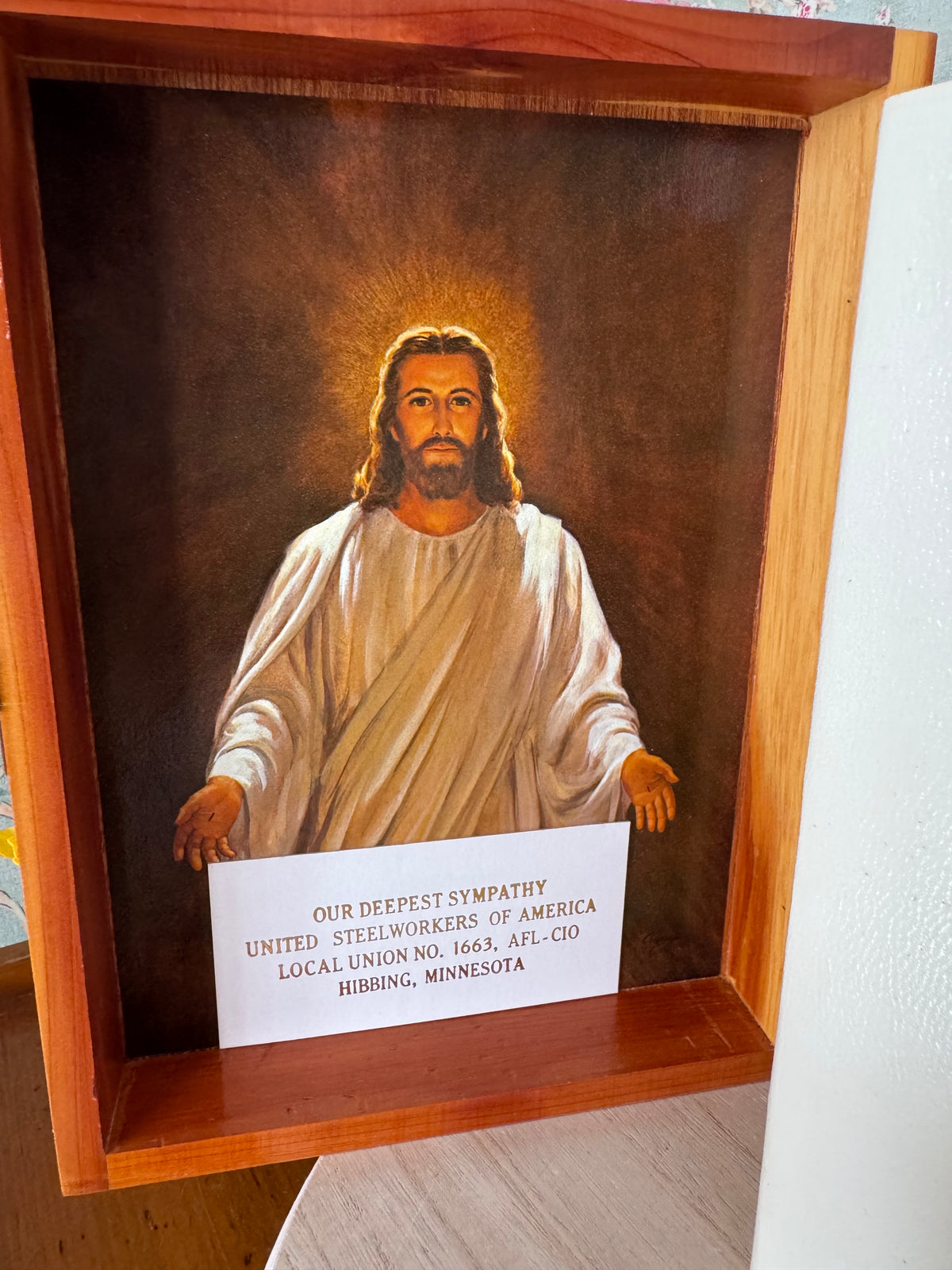 Vintage Catholic Bible with Union-Made Wooden Box, Nashville