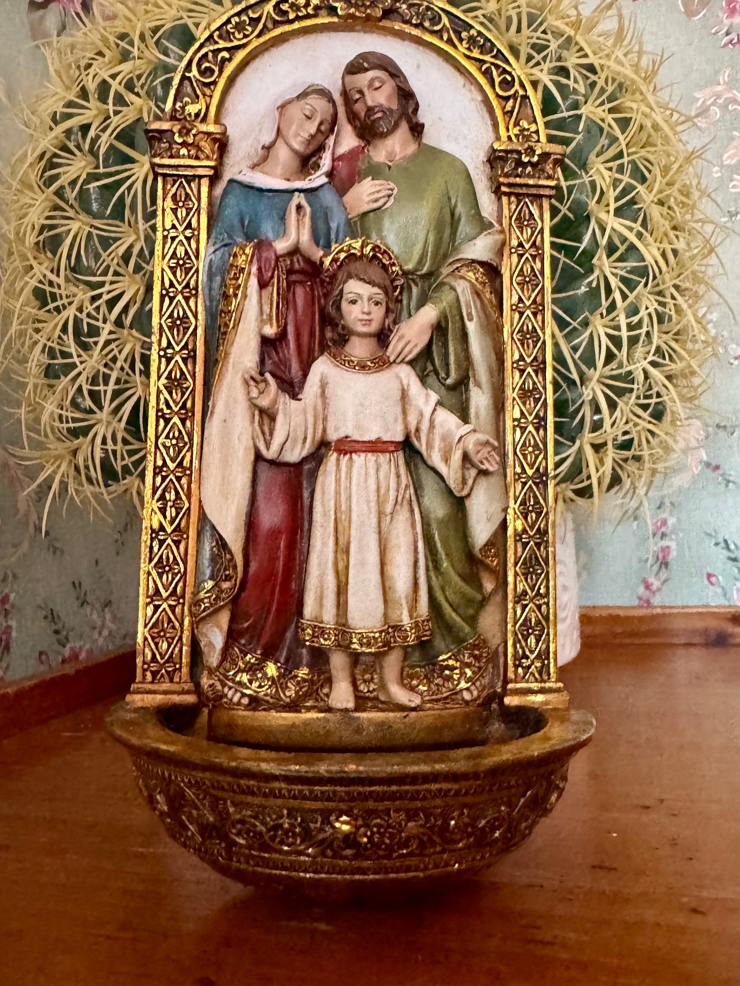 Joseph's Studio Holy Family Ornate Holy Water Font