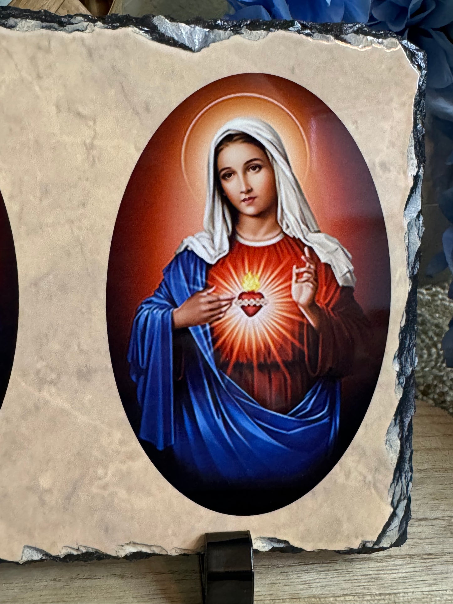 Photo Slate Sacred Heart and Immaculate Heart