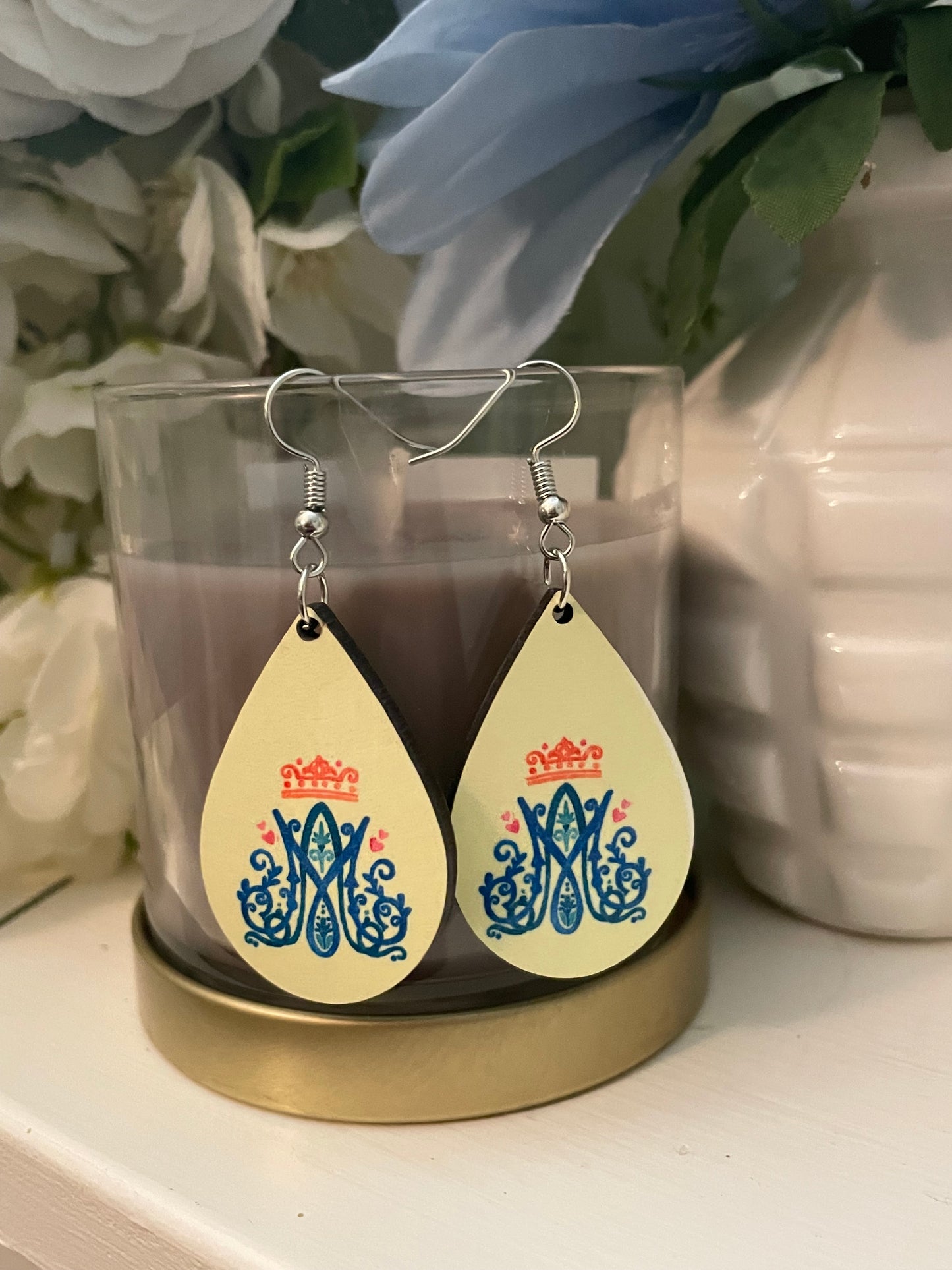 Catholic & Christian Tear Drop Earrings
