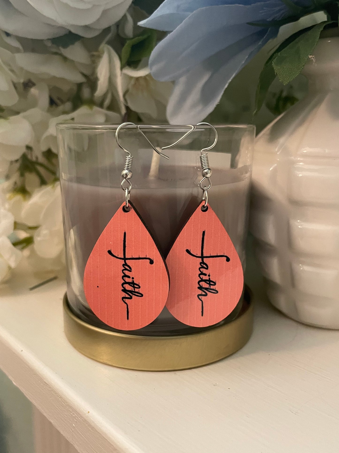 Catholic & Christian Tear Drop Earrings