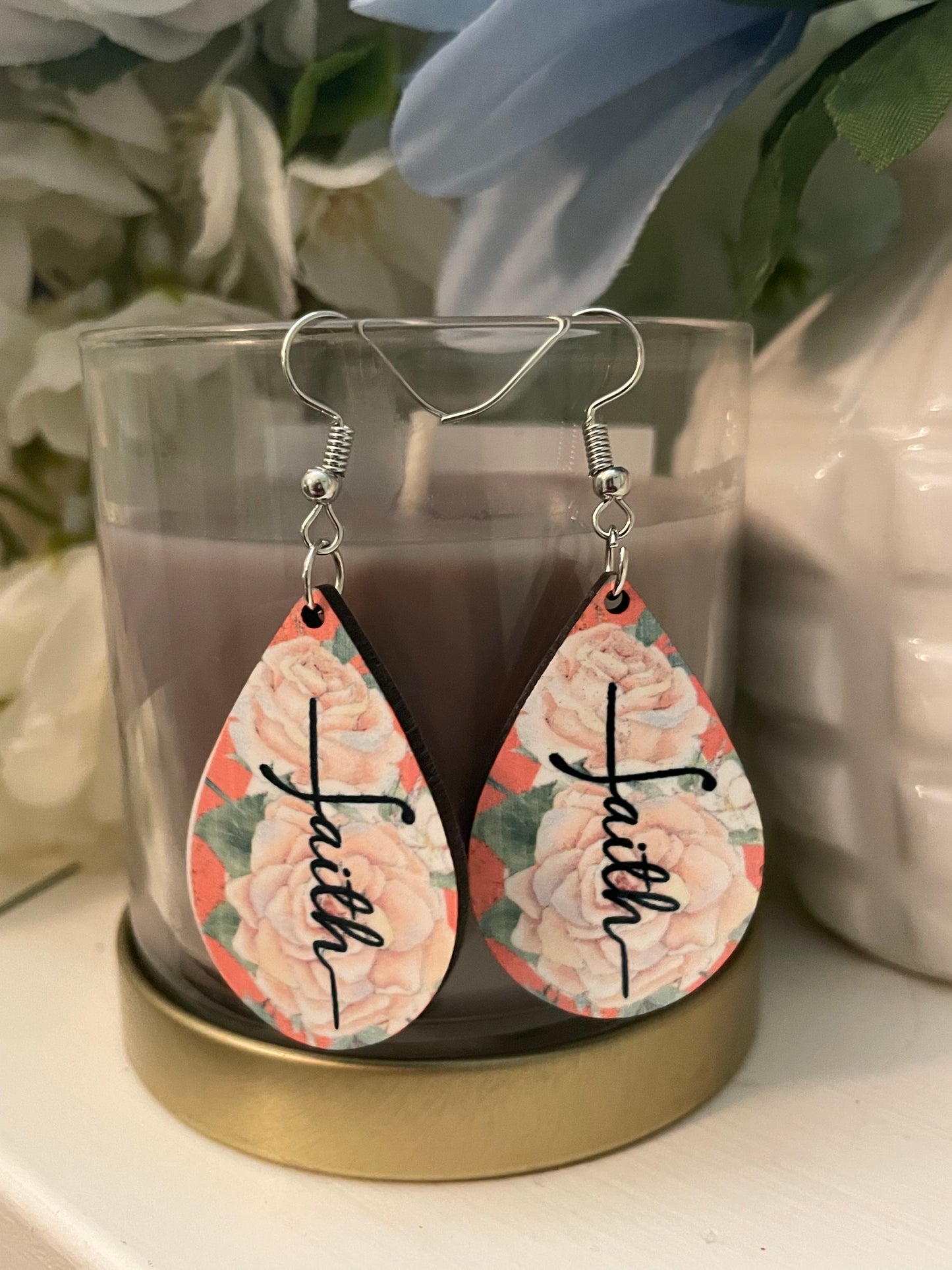 Catholic & Christian Tear Drop Earrings
