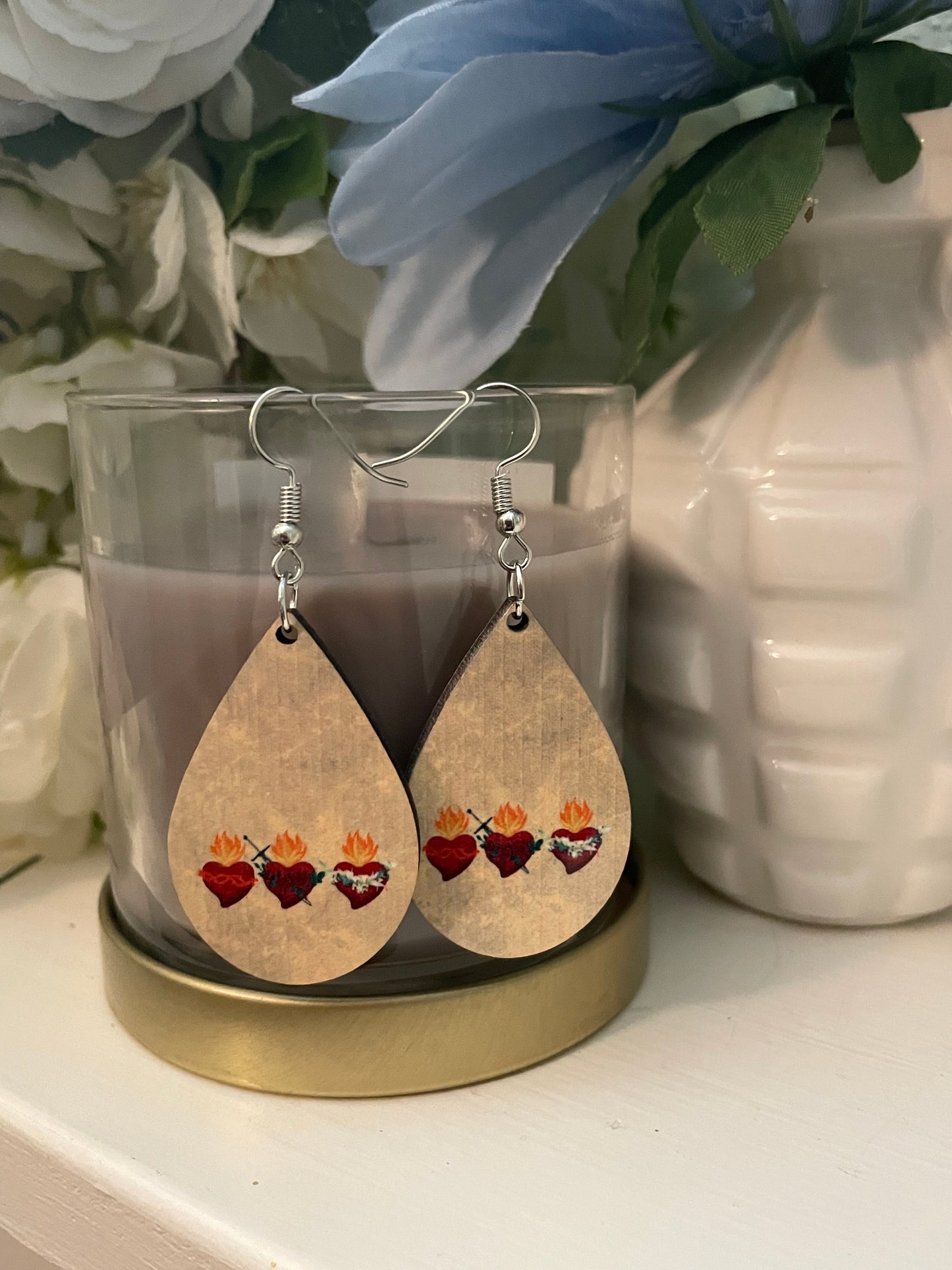Catholic & Christian Tear Drop Earrings