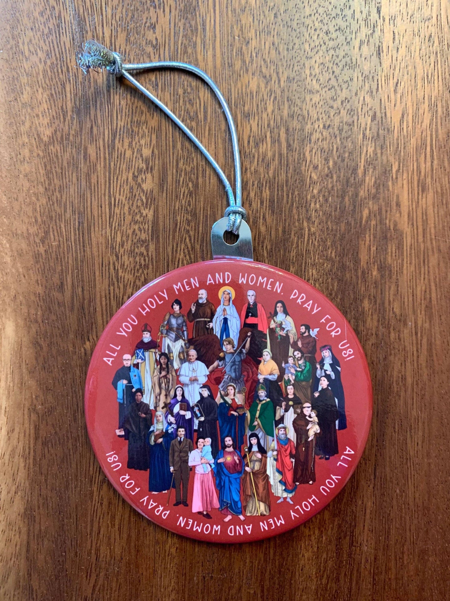 Catholic Saints Metal Christmas Ornament – 3.5" x 3.5"