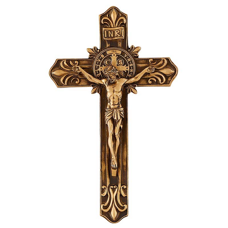 9" St. Benedict Gold Crucifix – A Powerful Symbol of Faith and Protection