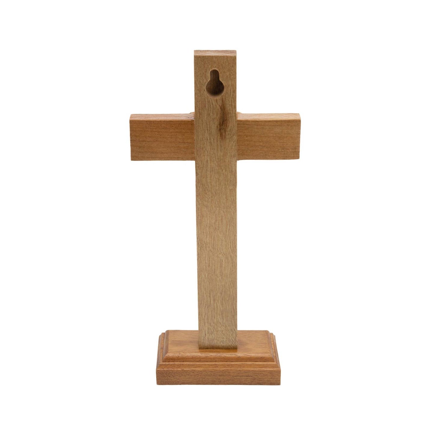 Handcrafted Wooden Cross with Stand