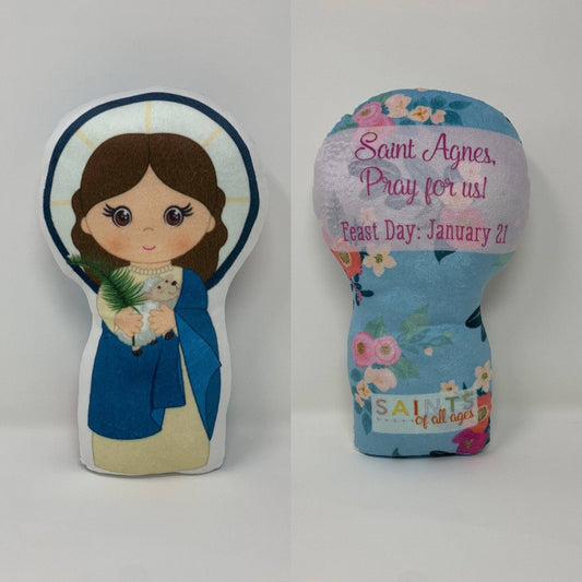 Adorable St. Agnes Plush Doll – Soft, Cuddly, and Full of Faith!